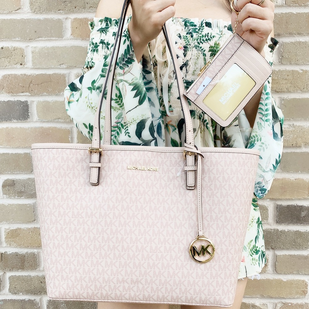 Michael Kors pink purse + wallet SET - Picture 2 of 5